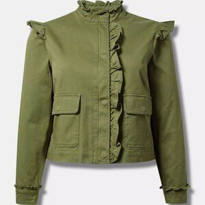 Torrid jacket - Torrid coat - 3 3X 22/24 green military jacket - fall jacket NWT